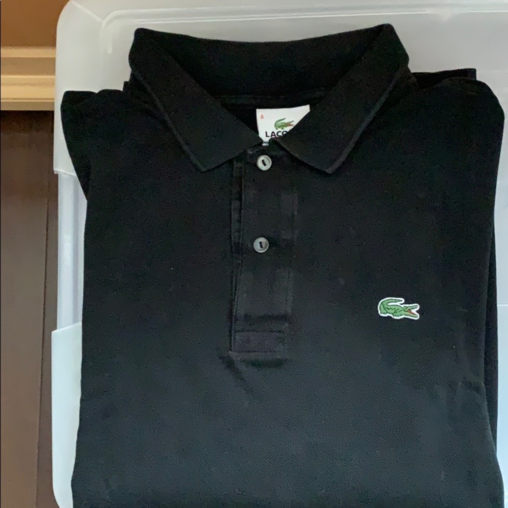 Black Lacoste Shirt